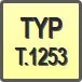 Piktogram - Typ: T.1253